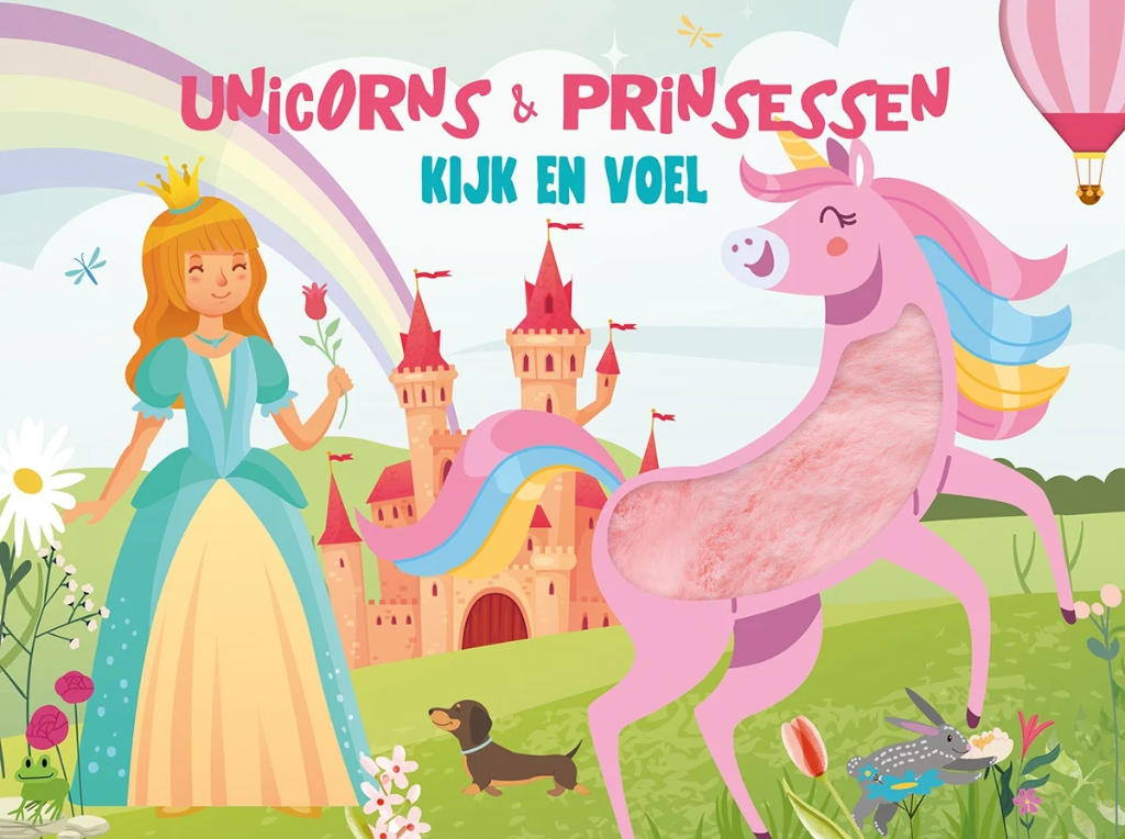 De Lantaarn | Boek Kijk En Voel - Unicorns & Prinsessen