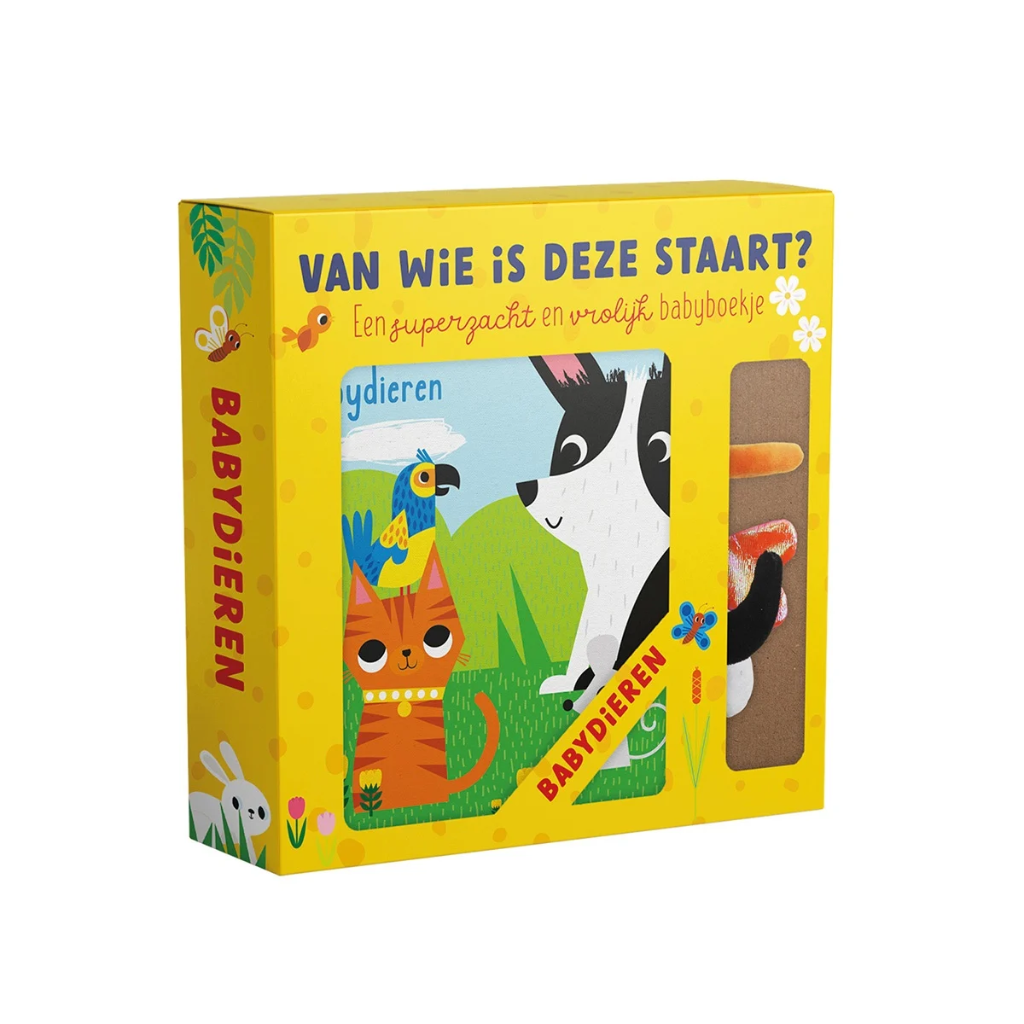 De Lantaarn | Boek Van Wie Is Deze Staart? Babydieren