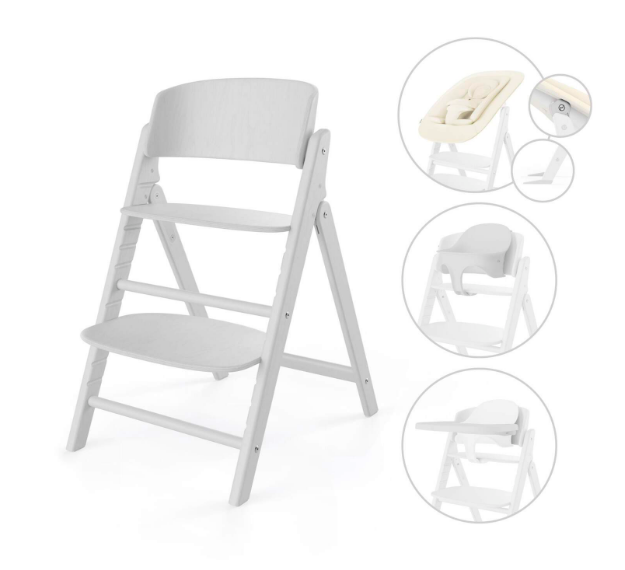 Cybex | Eetstoel Click&Fold 4 in 1 All White