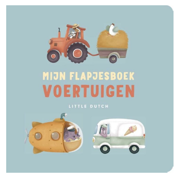 Little Dutch | Boek Mijn Flapjesboek - Voertuigen