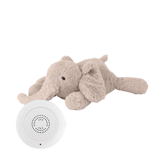 SLAAPKNUFFEL, Oplaadbaar, George, Blush, Heartbeat Comforter, olifant, textiel, +muziek, vanaf 0 maand   