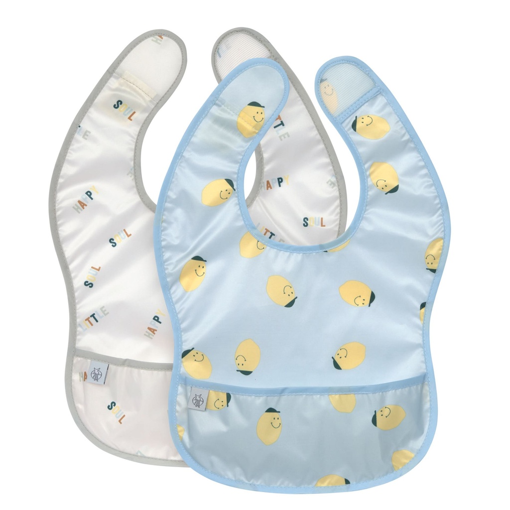 Laessig | Slabbetje Happy Fruits Lemon Lightweight Bib 2-pack