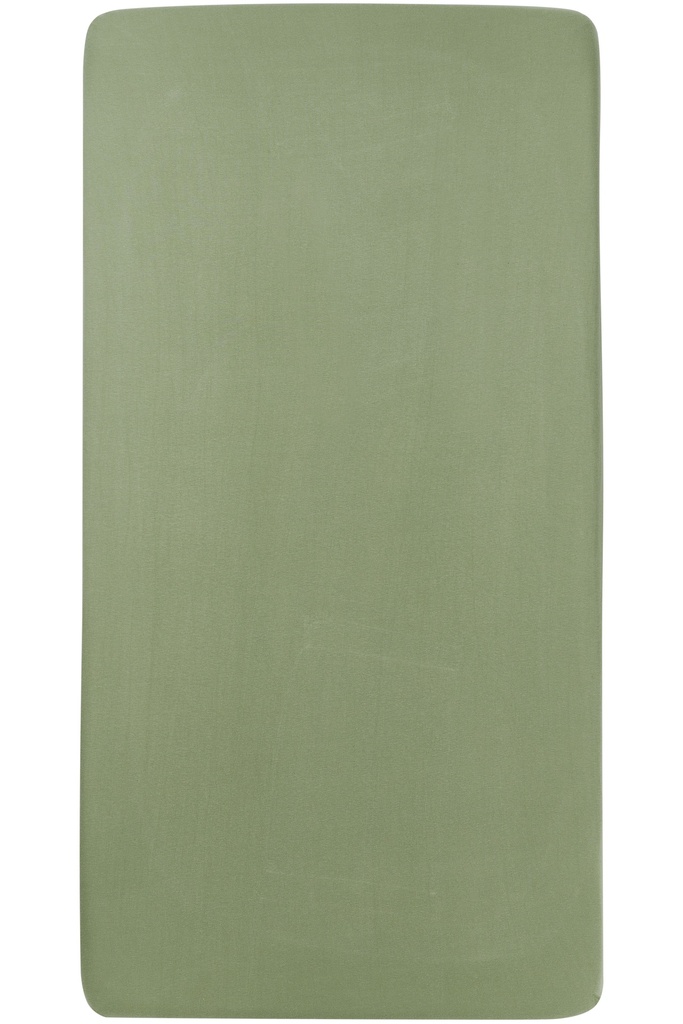 Meyco | Hoeslaken Ledikant Olive Green 60x120cm