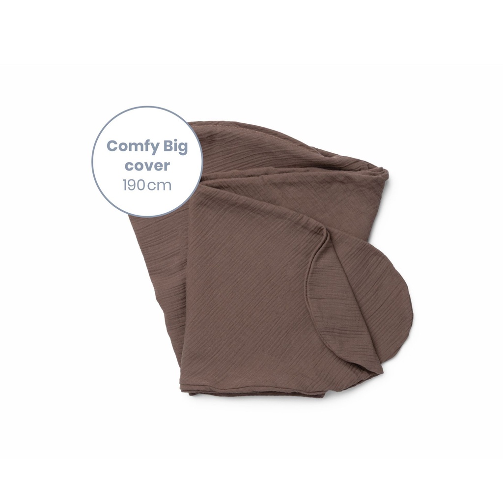 Doomoo | Positioneringskussenhoes Comfy  Big Cover Chocolat