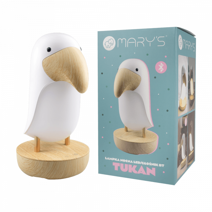 Mary’s | Lamp Toekan Bluetooth Speaker Led Wit