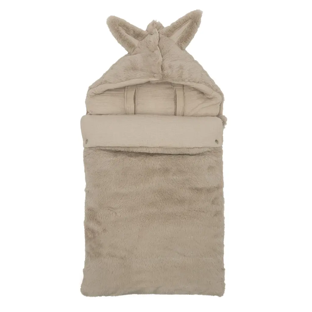 BBandCo | Voetenzak En Balade Nepbont 68x40cm Beige 0-6M