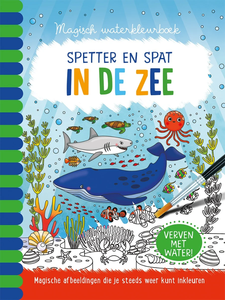 De Lantaarn | Magisch Waterkleurboek Spetter & Spat in de Zee +36M