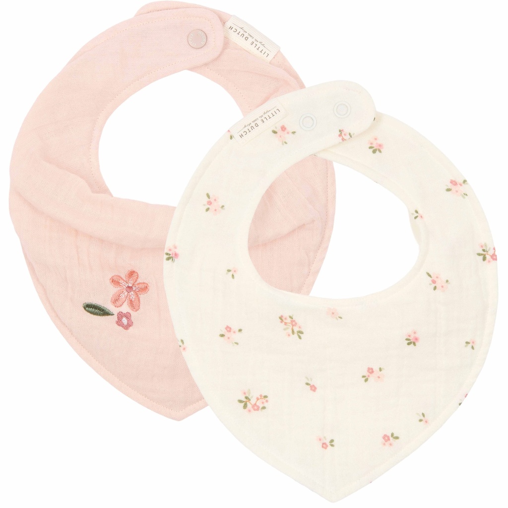 Little Dutch | Spuugdoekje Fairy Blossom/Pure Blossom 2-pack