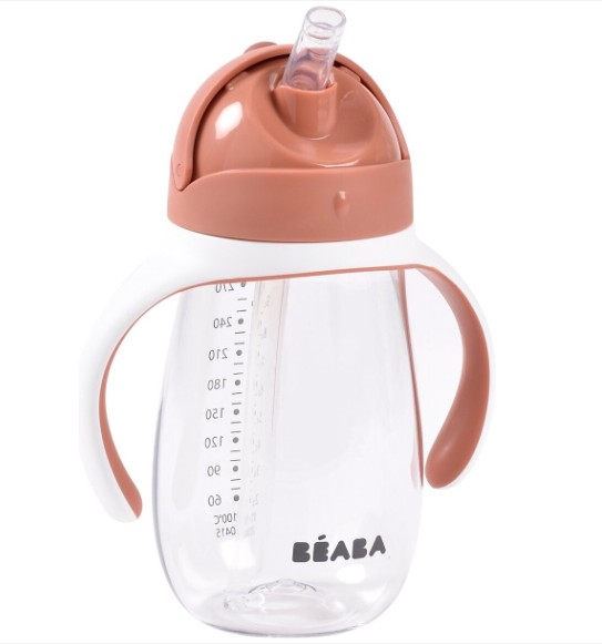 Beaba | Drinkbeker met rietje 300ml terracotta