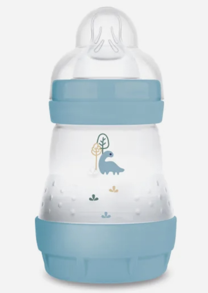 BREEDHALSFLES, PP, 160 ml, Matt, blue, Anti-Colic, blauw, silic. speen, 0m+, 1 stuk(s), Easy Start, fles, 2023/2024