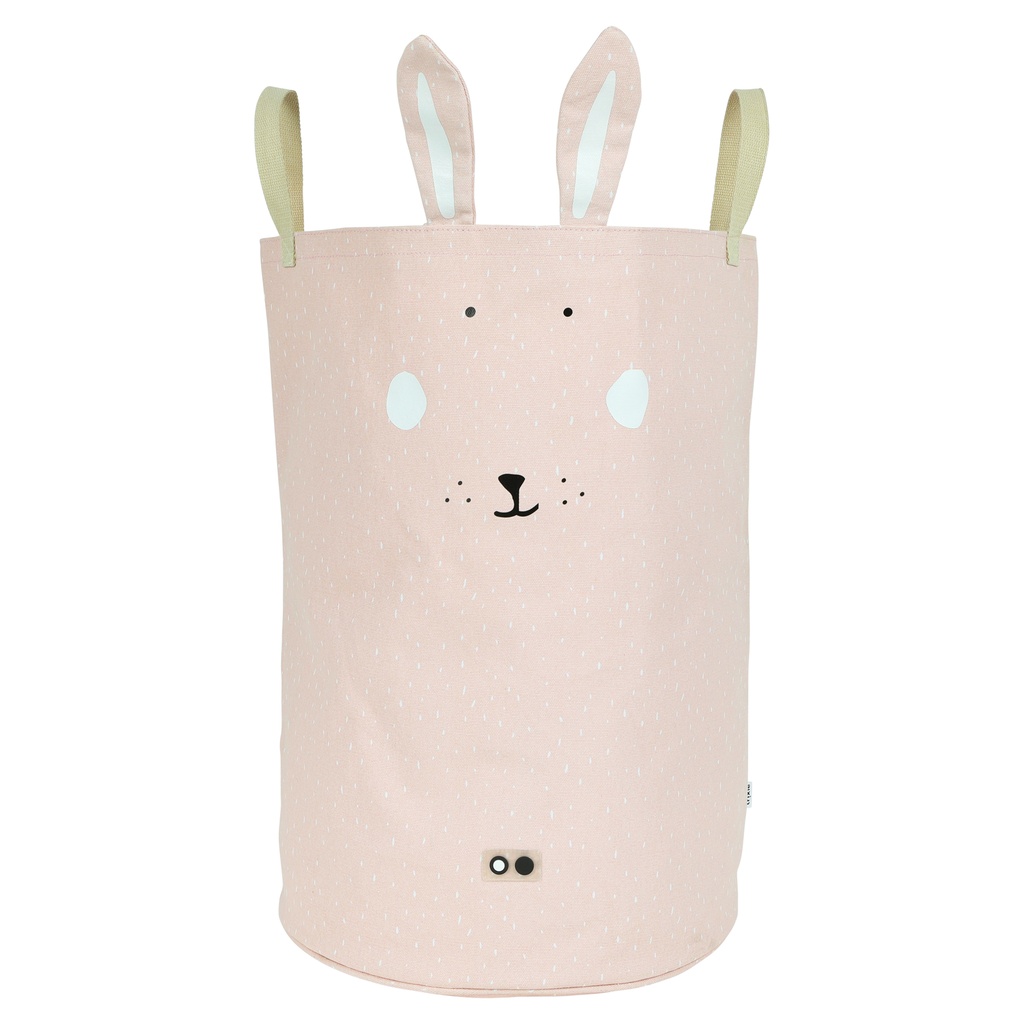 MAND, vr speelgoed, Mrs. Rabbit, Toy Bag Large, print konijn/aop streepjes, rond, oren, katoen, opbergen, Playtime (024)