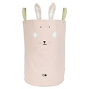 MAND, vr speelgoed, Mrs. Rabbit, Toy Bag Large, print konijn/aop streepjes, rond, oren, katoen, opbergen, Playtime (024)