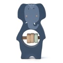 Trixie | Houten Rammelaar Mrs. Elephant  Blauw 11x6x1.5cm