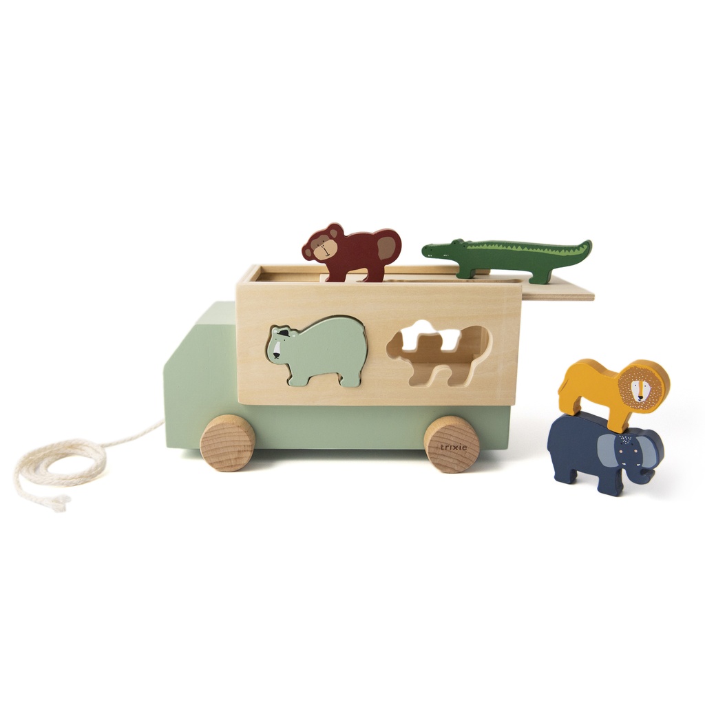 Trixie | Sorteervomen Houten Dierentruck Multikleur 13x23x12cm  