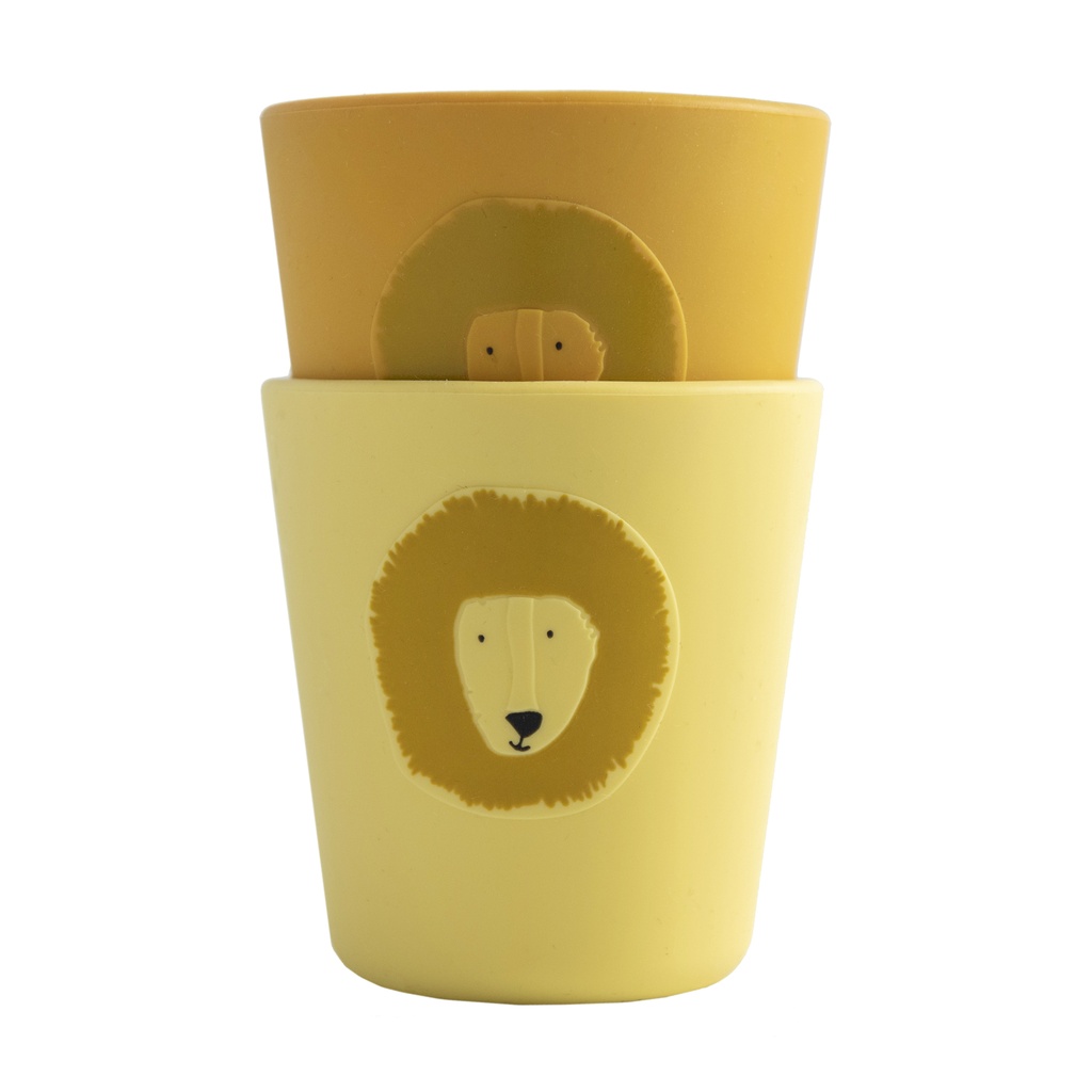 Trixie | Drinkbeker Mr. Lion Mealtime Cups 2-pack geel