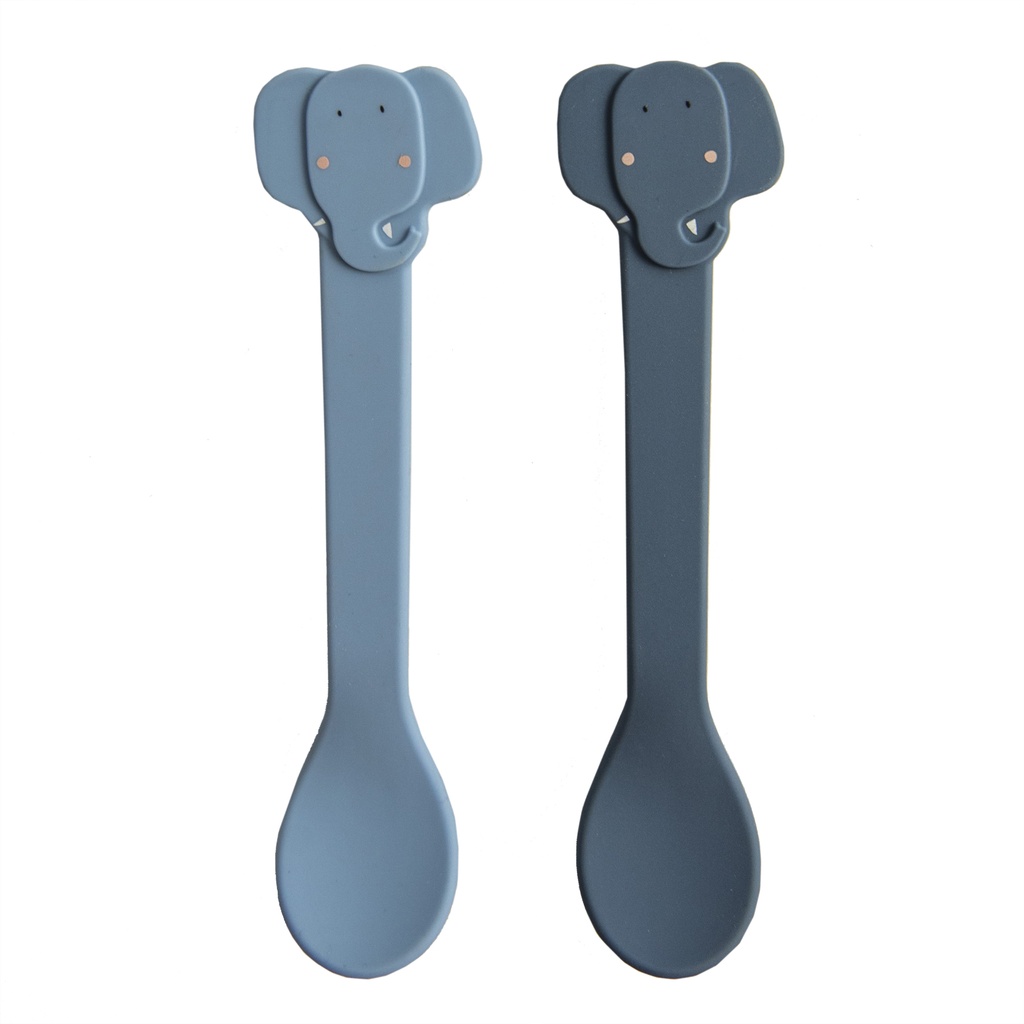 Trixie | Lepel Mrs. Elephant Mealtime Spoon 2-pack blauw