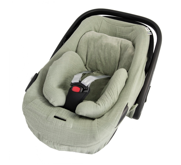 Trixie | Autostoel Hoes Bliss Olive Groep 0+ Maxi-Cosi Pebble 360