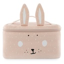 KOELTAS, Thermische lunchtas, Mrs. Rabbit School, 14x14cm, roze