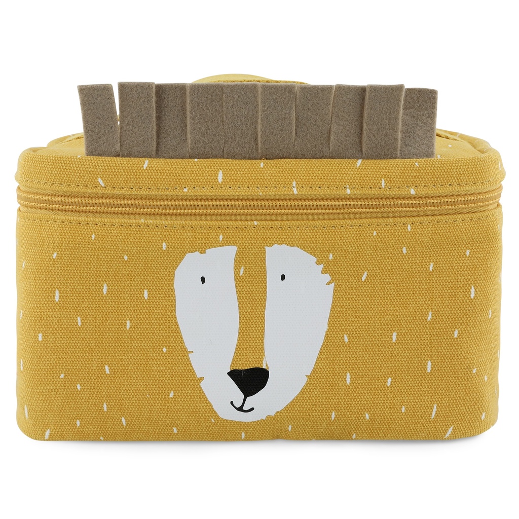 KOELTAS, Thermische lunchtas, Mr. Lion School, 14x14cm, geel