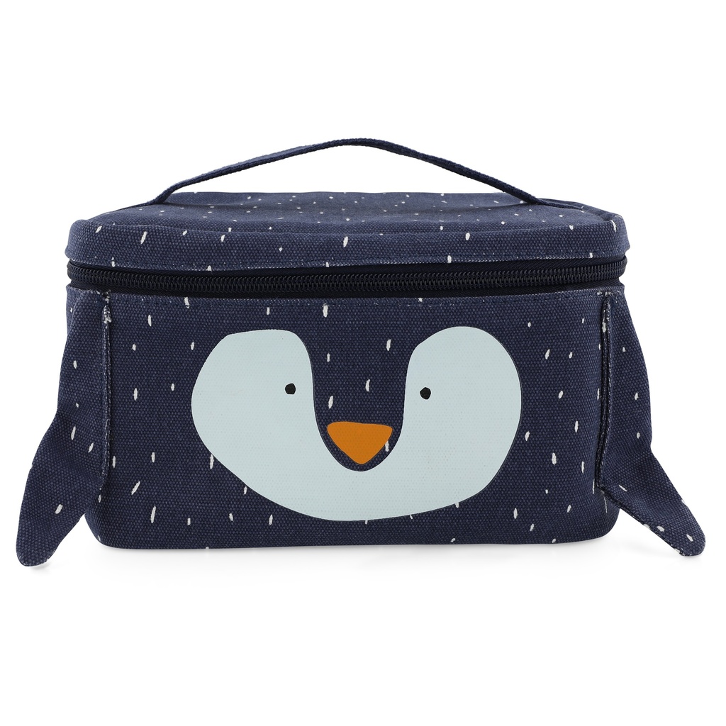 KOELTAS, Thermische lunchtas, Mr. Penguin School, 14x14cm, blauw