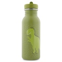 DRINKBEKER, 500ml, Mr. Dino, groen, uni/print dino, aluminium, deksel, drinktuit, drinkfles, School (041)