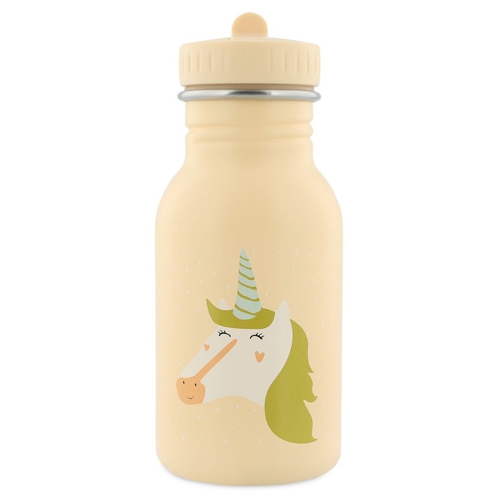 Trixie | Drinkfles Mrs. Unicorn School Water drinking bottle ecru/geel  350ml 