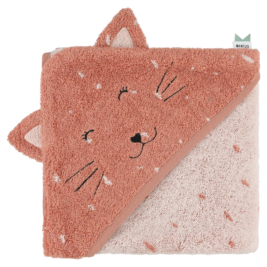 Trixie | Badcape Mrs. Cat Roze 75x75x0cm