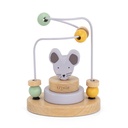 Trixie | Houten Kralenframe Mrs. Mouse Paars 15.4x10.8x24.4cm