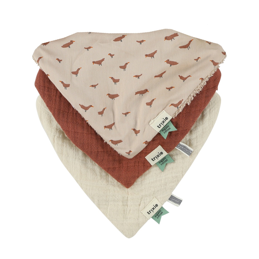 Trixie | Bandana Slabbetje 3-Pack Mix Babbling Birds 43x16cm