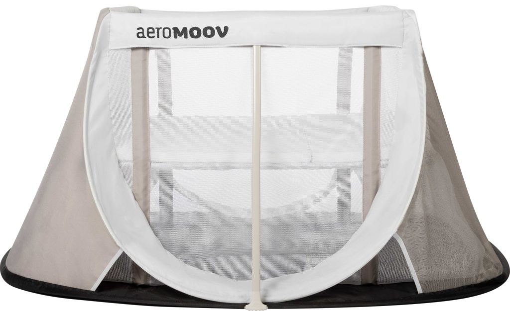 REISBED, Instant Travel Cot, white sand, wit/ecru, 90x64x130cm, matras B:61xL:111cm