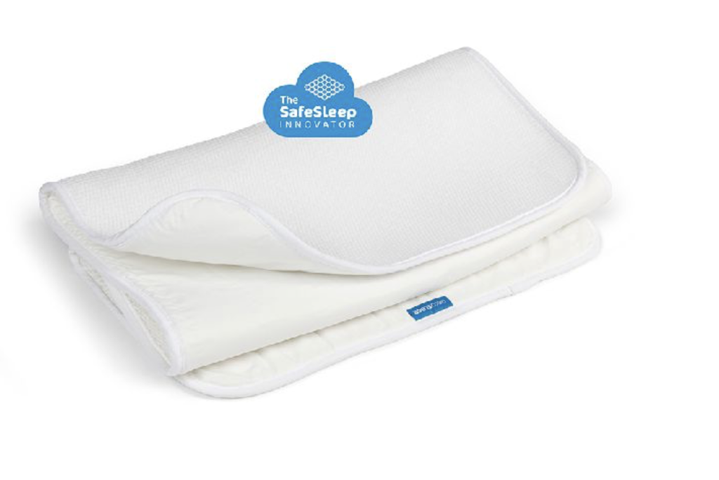 Aerosleep | Matrasbeschermer Sleep Safe Mattress Protector wit waterdicht vr wieg 3D-honingraatstructuur 50x83cm