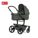 WANDELWAGEN, Day5, forest green, frame dark grey/alu, incl draagmand, duwbeugel imitatieleder/dark brown, 2024