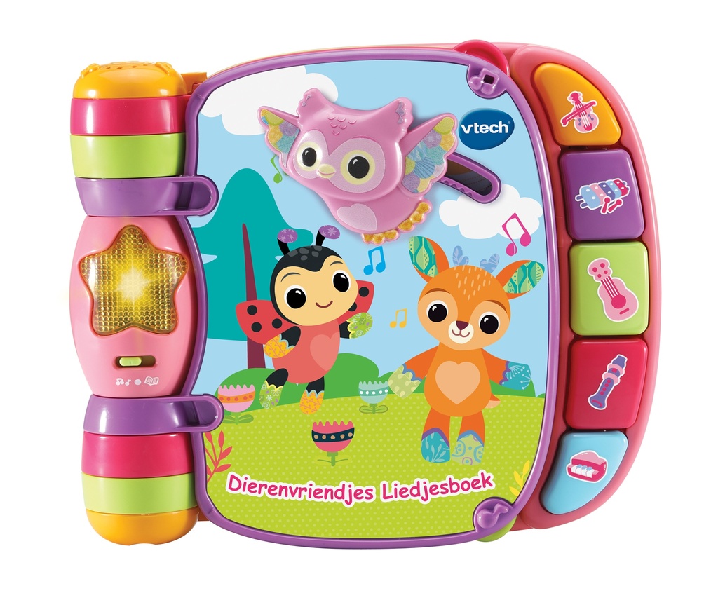 Vtech | Interactief Boek Liedjesboek Dierenvriendjes Roze 