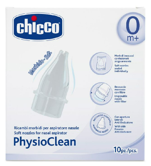 Chicco | Neusstuk Vervangkit vr Neuspomp Physioclean Soft & Easy