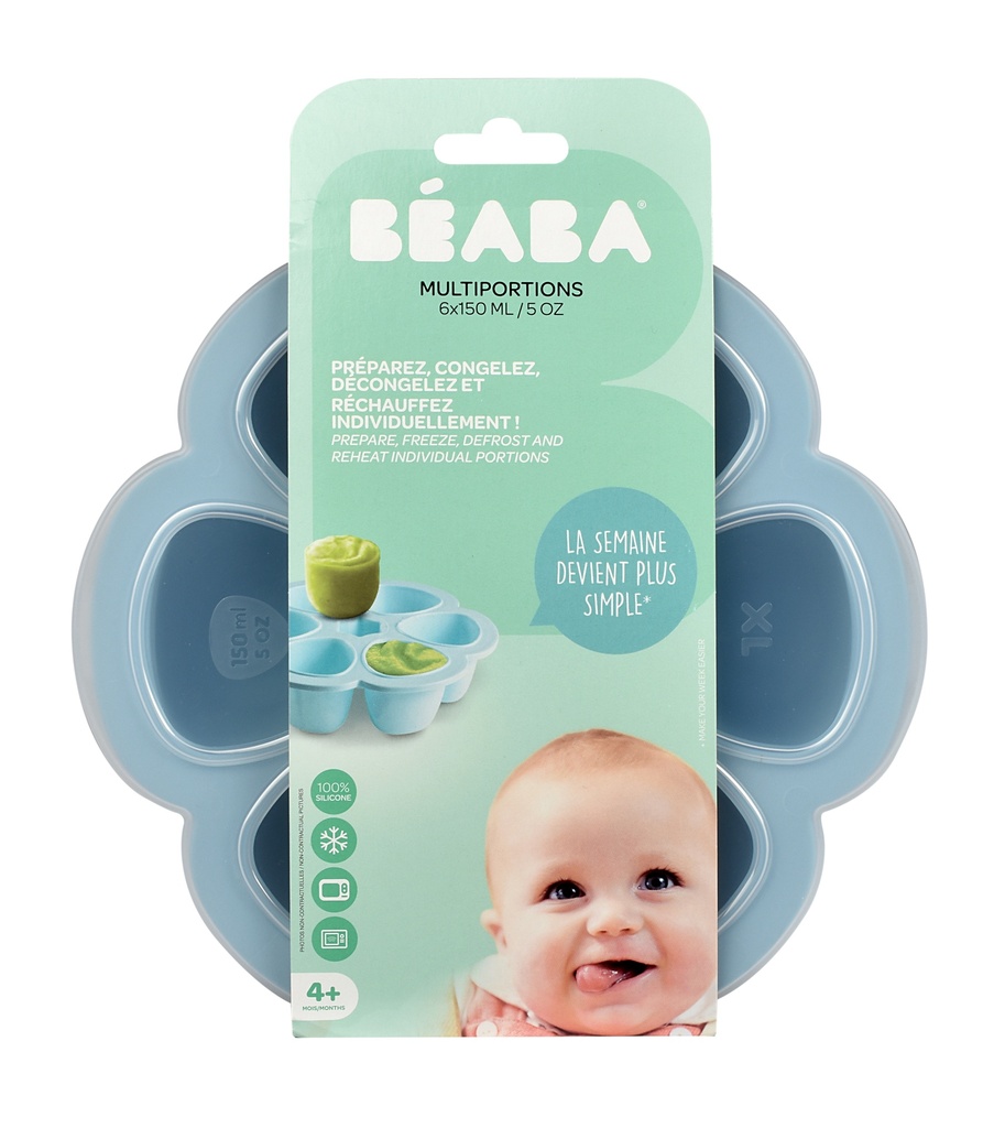 Béaba | Bewaarpotje Multi Portions Beaba blue 6x150ml 