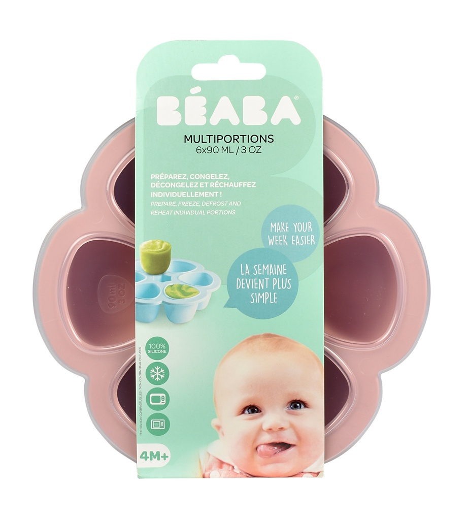 Béaba | Bewaarpotje Multi Portions Beaba pink 6x90ml 