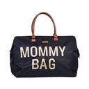 VERZORGINGSTAS, Mommy Bag Nylon, black /gold, uni/print Mommy Bag, nylon, +luiermat, +schouderriem, 2018