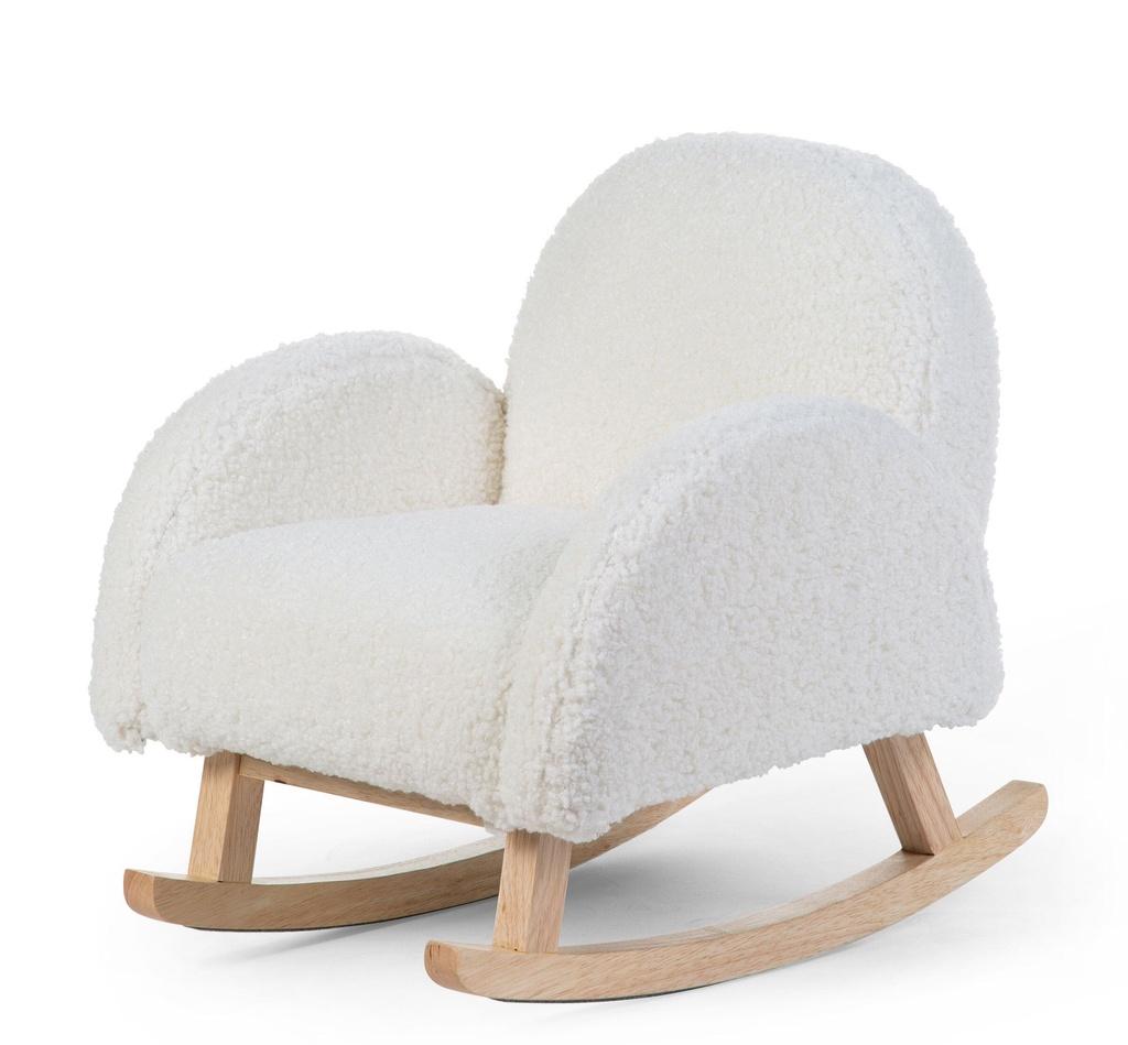 Childhome | Kinderzetel schommelstoel Rocking Kids Chair Teddy white