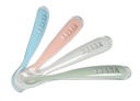 Beaba | Lepel 1ste Leeftijd Soft Blue/Eucalyptus Green/Light Mist/Old Pink +4M 4-delig