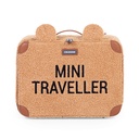 REISKOFFER, Mini Traveller, teddy beige, uni/print Mini Traveller, met handvat, met schouderriem, met naamlabel