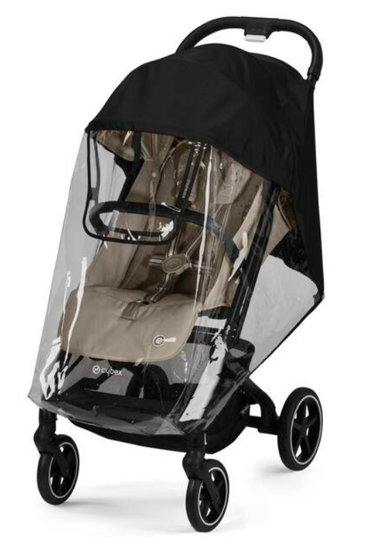 REGENSCHERM/WINDSCHERM, vr Beezy 2.0, Rain Cover, zwart/transparant, vr buggy, PVC, Gold, 2021