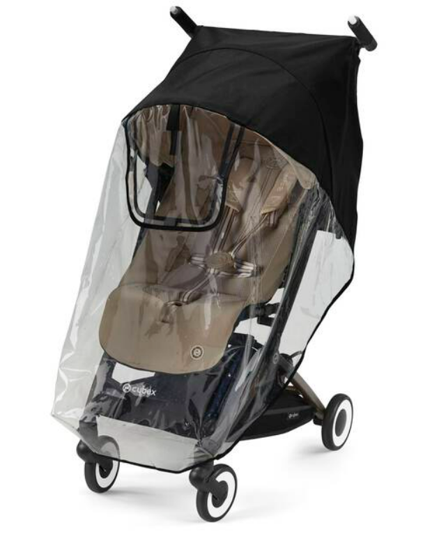 REGENSCHERM/WINDSCHERM, vr Libelle 2.0, Rain Cover, zwart/transparant, vr buggy, PVC, Gold, 2021