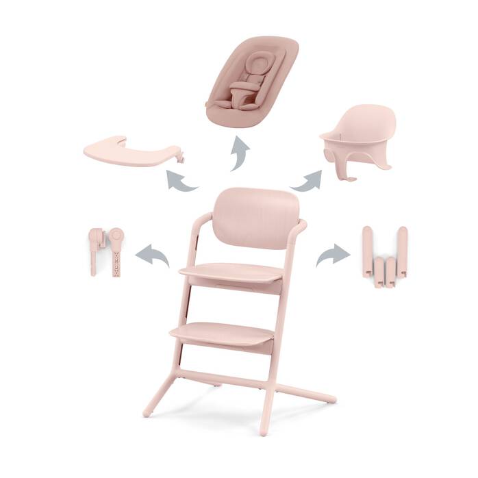 Cybex | Eetstoel Lemo 4 in 1 Pearl Pink