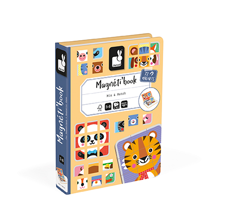 Janod | Magneetboek Mix & Match 3-8j 80st