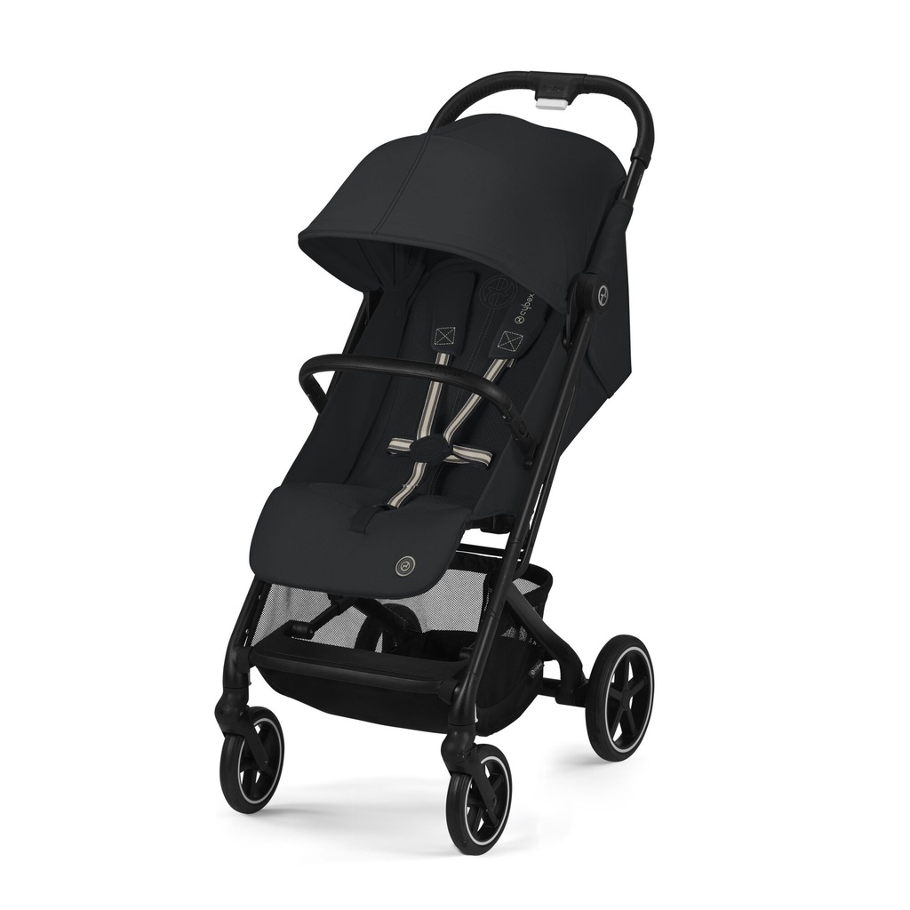 BUGGY, Beezy 2.0, magic black-black zwart, black aluminium frame, vierwieler, 2024