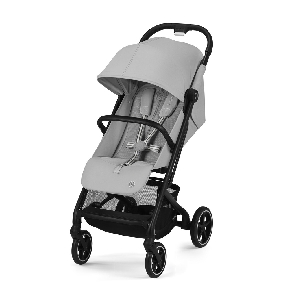 BUGGY, Beezy 2.0, fog grey-light grey, grijs, black aluminium frame, vierwieler, 2024