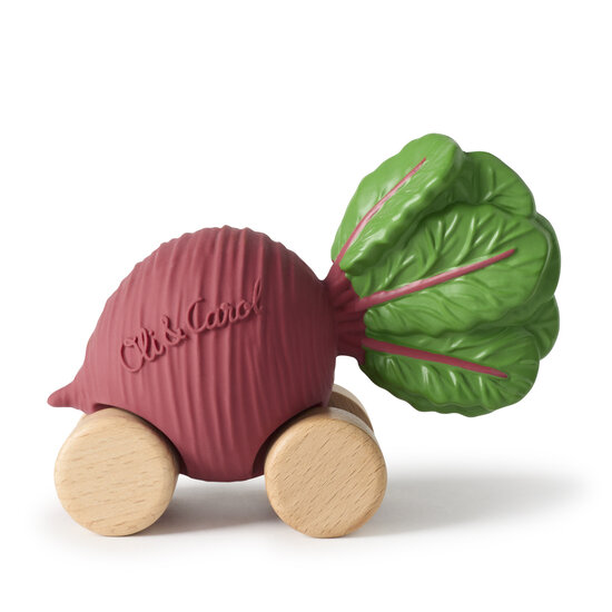 Oli&Carol | Bijtspeelgoed Betty the Beetroot Car