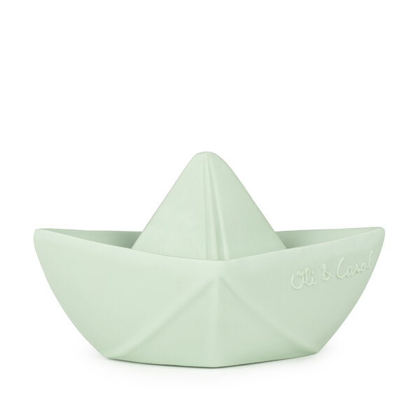 Oli&Carol | Bijt- en Badspeelgoed Origami Boat Mint