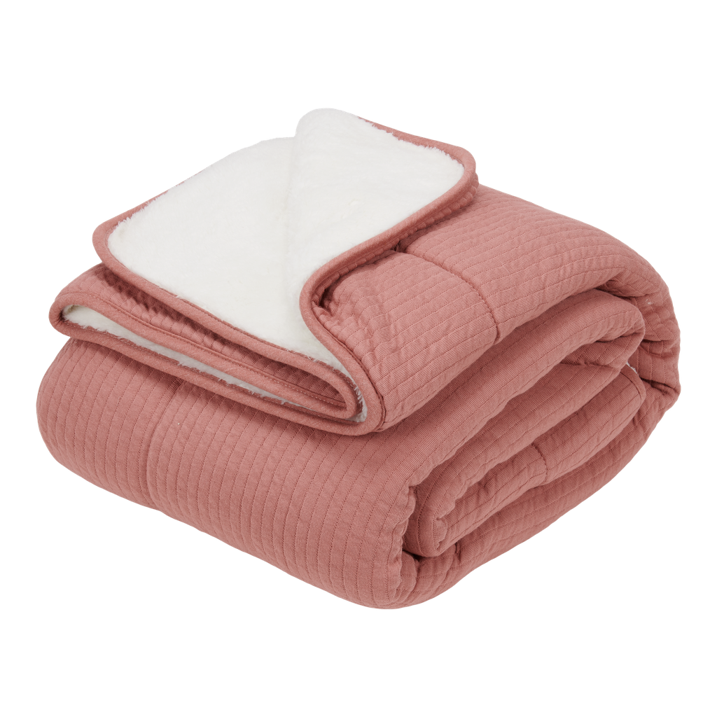 Little Dutch | Deken Ledikantdeken pure & soft Pure Pink Blush 110x140cm