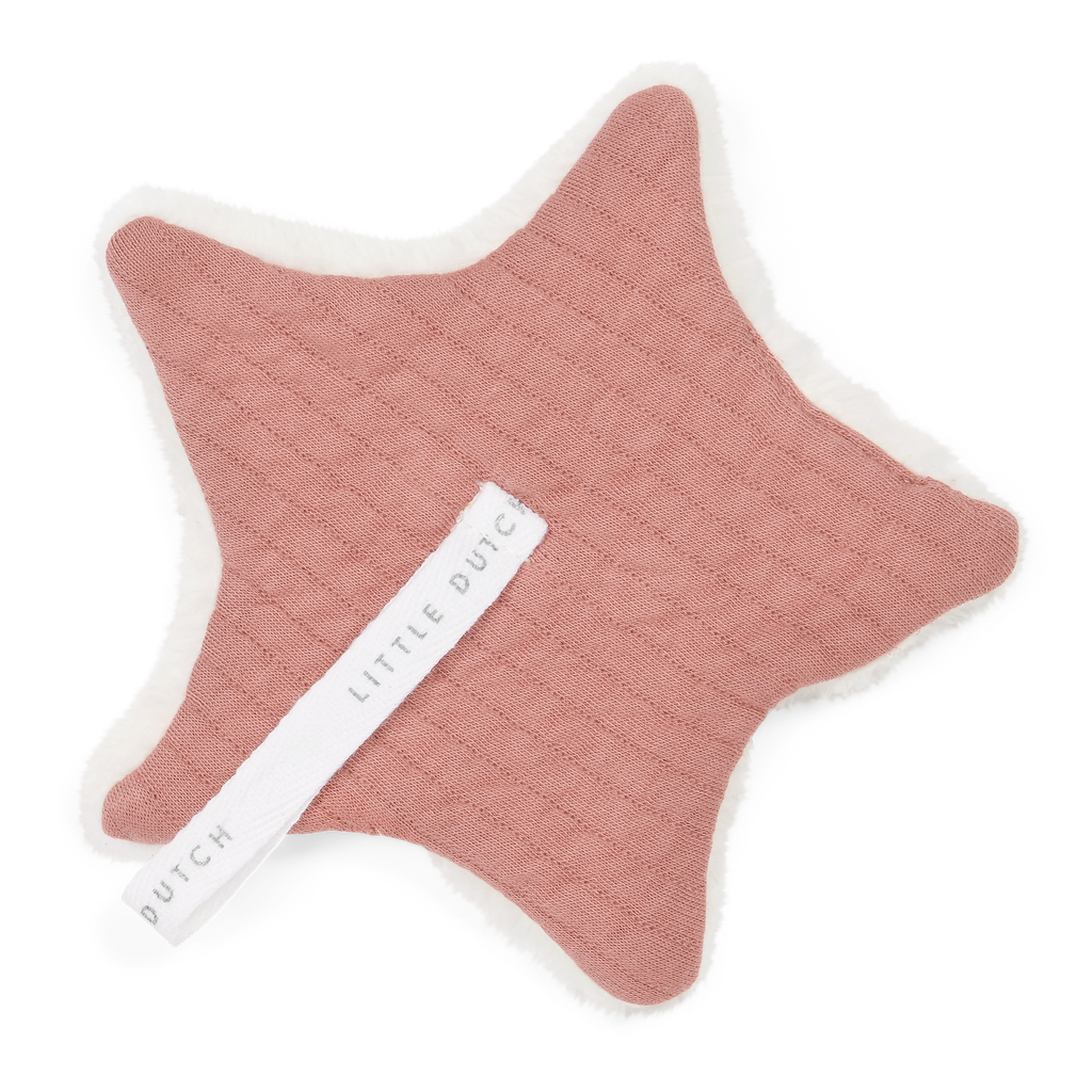 Little Dutch | Fopspeendoekje Pure Pink Blush Ster 